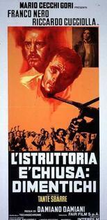 Subtitrare L'istruttoria è chiusa: dimentichi (1971)